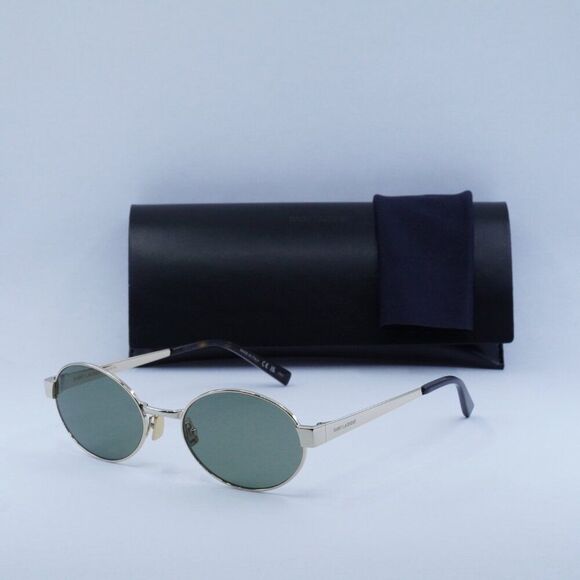 ?️ New Saint Laurent SL692 003 Sunglasses -Gold Frame, Green Lenses main image 7